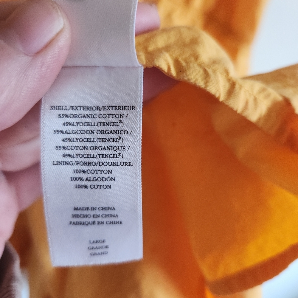 Rails Maxi Organic Cotton Tank Top Sleeveless Summer Dress Marigold Yellow Large - Picture 10 of 13